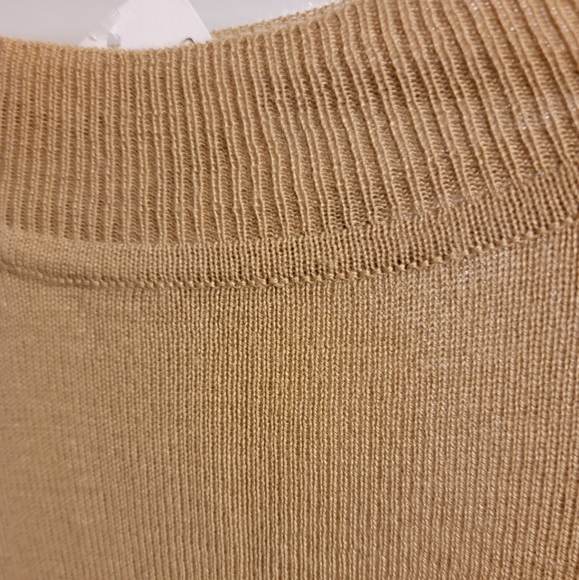 Tan Ruffle Long Sleeve Sweater - Picture 4 of 5